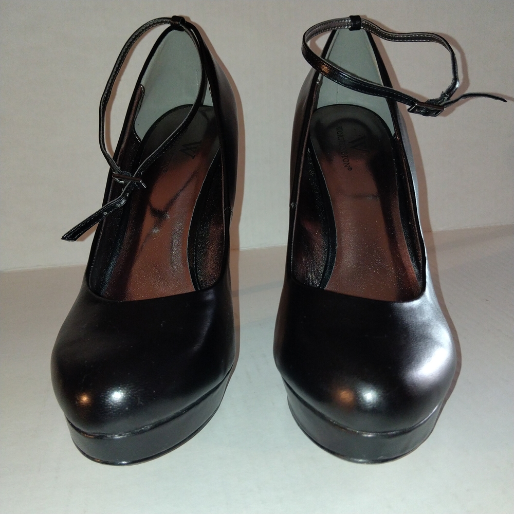 Worthington Black Platform Heels